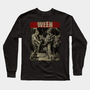 TEXTURE ART-Ween - RETRO STYLE Long Sleeve T-Shirt